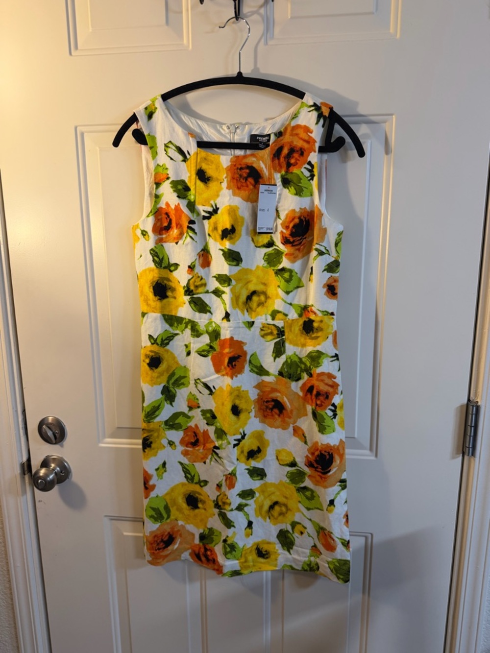 Premise Dresses Greenhouse Floral Linen Blend Dress Size 4 NWT